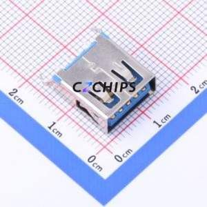 HC-ST-003-07-Z USB Connector Through hole Component (THT) Connector Type-A USB 3.0 Female Through Hole - Product Image 1