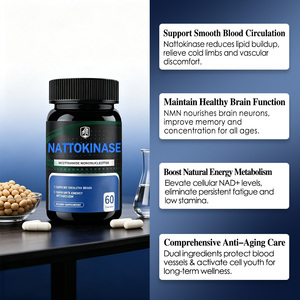 Cápsulas de Nattokinasa con Complejo de Arroz de Levadura Roja y CoQ10, Fórmula Doble para Regular los Niveles de Lípidos y Proteger la Salud del Miocárdio - Product Image 2