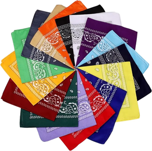 Sciarpa con anacardi Hiphop da <span class=keywords><strong>donna</strong></span> in <span class=keywords><strong>cotone</strong></span> All-match Street Dance retrò <span class=keywords><strong>Bandana</strong></span> decorativa piccola <span class=keywords><strong>Bandana</strong></span> quadrata cachemire - Product Image 1