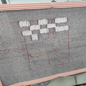 Charmkey – tissu gris standard pour pistolet à touffeter, tissu <span class=keywords><strong>de</strong></span> haute qualité en coton et Polyester pour tapis - Product Image 1