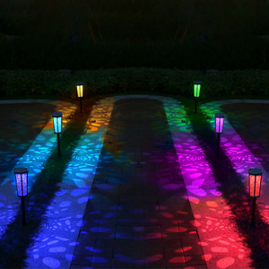 Lámpara de Jardín RGB para Exteriores, Poste de Luz Solar, Luces Decorativas para Jardín, Diseño Único, IP65 - Product Image 5