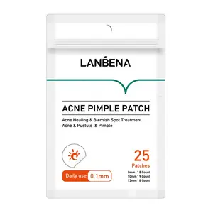 Lanbena acne espinhas remendo 25 peças, uso diário, adesivos de acne invisível, tratamento de manchas, acne, mestre, ferramenta de cuidados com a pele