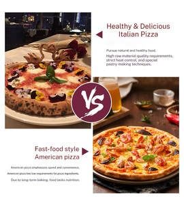 Four à <span class=keywords><strong>pizza</strong></span> napolitaine de style sicilien italien pour restaurant occidental, burgerie, pizzeria, pour la cuisson de pizzas fines - Product Image 6