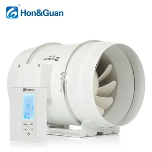 Hon & Guan Ventilator Kanaal Stille In Lijn Ventilator 200Mm Slimme Ventilator Controller
