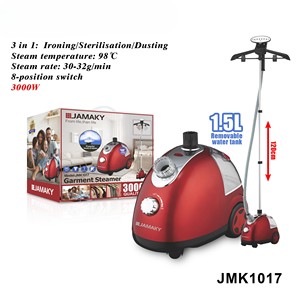 Défroisseur vapeur JAMAKY 3000W - Réservoir de 1500 ml, vapeur de 32 g/min, perche réglable, pour vêtements/maison - Product Image 4