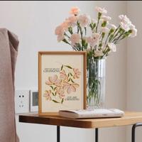 Vente en gros prix d'usine cadre photo en bois MDF transparent double face en verre cadre photo flottant en bois massif