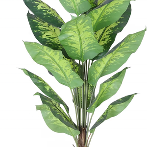 Oh Arts Artificial Tropic <strong>Evergreen</strong> Dieffenbachia <strong>Foliage</strong> Desktop <strong>Plant</strong> 160 cm Tall in Pot for Outdoor Indoor Hotel Decor