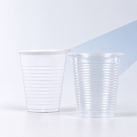 Gobelets en plastique jetables transparents et blancs en PP pour les fêtes, les restaurants, la restauration et les plats à emporter, OEM