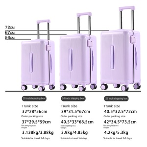 Wholesale Lightweight Travel Luggage 360° Wheels TSA Lock Carry-On Luggage PC Spinner <b>Suitcase</b> for Business Vacation - Product Image 2