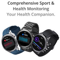 Realme Watch S2 Montre Connectée 4G GPS NFC Écran TFT Étanche IP68 Capteur Magnétique Fréquence Cardiaque Suivi Sommeil Lecteur Musique Rappel d'Appels