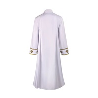 Robe de prêtre Jésus, vêtements de clergé d'église, polyester, broderie dorée, imprimé, soutane, costume, chœur, robe maxi, liturgique, pasteur