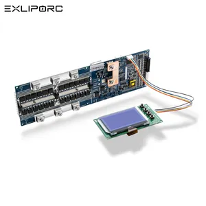 Exliporc 50A/100A/150A/200A 24V/48V CAN/RS485 battery protection board Balance lithium smart 48V Lifepo4 BMS