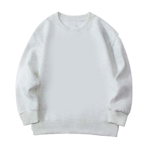 100% Cotton O-Neck <b>Loose</b> Solid Breathable <b>Sweater</b> Spring Autumn Top Digital Printing Made <b>Knitted</b> - Product Image 2