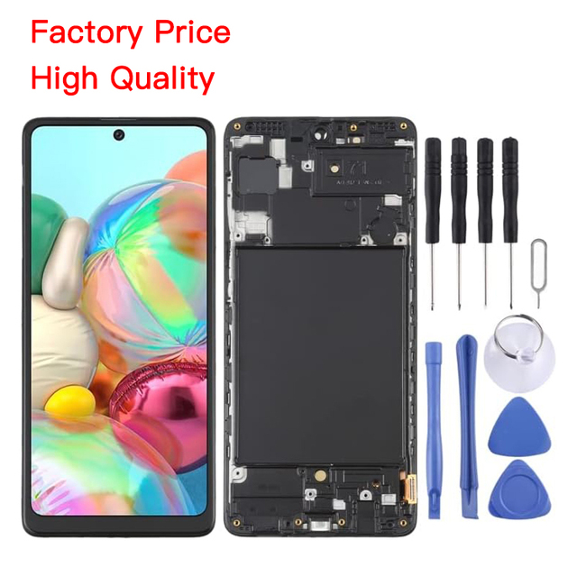 Cheap Mobile Phone Lcds for samsung A71 Amoled Display for samsung A71 5g Lcd with Frame for samsung A70 Lcd Original with Frame