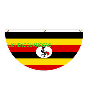 Drapeau en forme d'éventail du Togo, design personnalisé, drapeau en forme d'éventail, drapeau de jardin, drapeau d'extérieur, drapeau de cour - Product Image 3