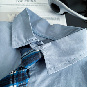 Ensemble d'uniformes scolaires d'été personnalisés pour garçons et filles, chemise d'uniforme à manches courtes pour les élèves du primaire et du collège - Product Image 5