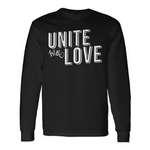 T-shirt à manches longues Unite With Love pour la famille et les amis - Product Image 2