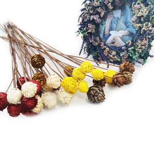 Été <span class=keywords><strong>flora</strong></span> Instagram séchées naturelles <span class=keywords><strong>bouquet</strong></span> pour la Décoration De Noël fleurs séchées pomme de pin - Product Image 2