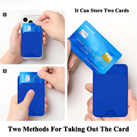 Portefeuille de téléphone magnétique en silicone N52 avec logo personnalisé, porte-cartes détachable, étui à cartes amovible