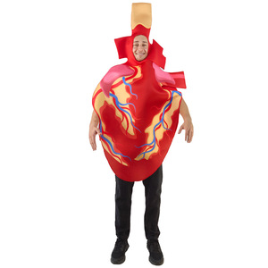 Disfraz de corazón para adultos, traje unisex para fiesta de Halloween, tela de poliéster - Product Image 1