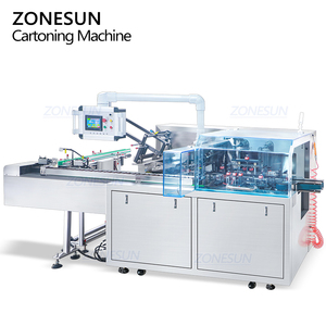 Zonesun เครื่อง ZS-MSZH80ขึ้นรูปขวดครีมเครื่องสำอางแนวนอนอัตโนมัติกล่องกระดาษขึ้นรูป - Product Image 6