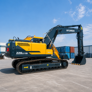 Excavatrice Hyundai 220LC-9S d'occasion, 22 tonnes, d'origine coréenne, hydraulique, sur chenilles, moteur 112 kW, pour vidéo de démonstration - Product Image 1