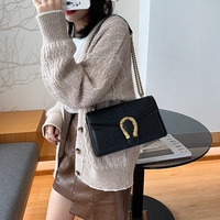 Tas Wanita Model Terbaru 2026 Grosir Fashion, Tas Tangan Wanita Berkualitas Tinggi dengan Rantai Selempang, Dompet Wanita Bahan Kulit PU Mewah