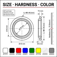 Bande d'étanchéité en silicone personnalisée, profilé en U, P, D, extrusion ODM, caoutchouc d'étanchéité aux intempéries, qualité alimentaire, faible MOQ, marque YITENG, 20-75C
