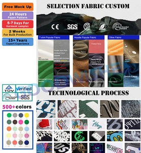 Felpe con Cappuccio Personalizzate OEM Pesanti con Stampa a Rilievo, Pullover Invernale Oversize da Uomo in French Terry con Ricamo Patchwork e Vestibilità Boxy - Product Image 3