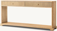 Mobilier de salon luxueux table console à ossature en bois massif de haute qualité avec tiroirs pour l'intérieur