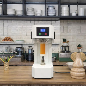 Tragbare elektrische PET-Aluminium-Dosen versiegelung Automatische # Deckels chließ maschine für Getränke Neuwertige Getriebe kern komponenten - Product Image 4
