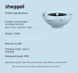 <span class=keywords><strong>Mangeoire</strong></span> à oiseaux AKX 2 en 1 XL et bain à oiseaux extérieur Baignoire intérieure <span class=keywords><strong>Mangeoire</strong></span> à oiseaux - Product Image 6