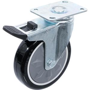 BGS <b>Swivel</b> Castor with Assembly <b>Plate</b> and Brake for 4235, 6070 - Product Image 1