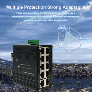 Không được quản lý mini công nghiệp <span class=keywords><strong>10</strong></span> Cổng <span class=keywords><strong>10</strong></span> <span class=keywords><strong>100</strong></span> <span class=keywords><strong>1000</strong></span> t chuyển đổi <span class=keywords><strong>Ethernet</strong></span> nhỏ gọn - Product Image 2