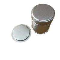 Poudre de thé Matcha d'étiquette argentée 30g-40g emballage de boîte de conserve en relief utilisation de boisson en métal mat en gros Aitless