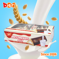 Bonbons OEM Vente en gros Marque privée personnalisée Enrobage croustillant halal Biscuits Bâton Grain Chocolat blanc Sandwich Biscuits Bar ODM