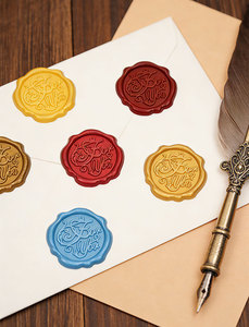 Etiquetas Adhesivas de Sello de Cera con Logotipo Personalizado en 3D, Etiquetas de Sello de Cera Autoadhesivas para Regalos y Embalaje de Artesanías - Product Image 1