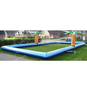 Terrain de <span class=keywords><strong>volley</strong></span>-<span class=keywords><strong>ball</strong></span> de plage gonflable interactif en PVC, certification EN14960, taille et couleur personnalisables, garantie de 2 ans - Modèle de marque IFUN - Product Image 5