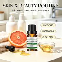 Huile de Pamplemousse Pure à 100% à Marque Blanche, Nouvelle Huile Essentielle de Pamplemousse Très Demandée pour Soins de la Peau, Massage et Brûle-Graisses