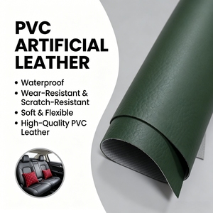 Großhandelspreis Künstliches PVC Synthetisches Leder Geprägt Wasserdicht Weich Flexibel für Autositze - Product Image 1