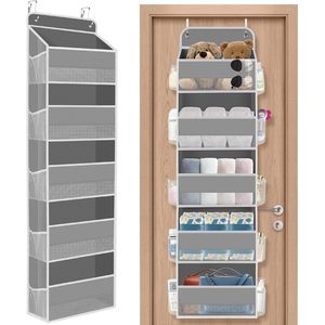 Over The Door Organizer 15 Pockets Clear Window Hanging <b>Storage</b> <b>For</b> <b>Kitchen</b> Bathroom Bedroom Closet Laundry - Product Image 1