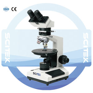 SCITEK偏光顕微鏡30 ° 360 ° 回転可能な関節式ドローチューブ四重型実験室用 - Product Image 3