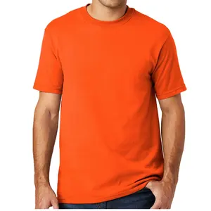 T Shirt Pria Kerah O Harga Murah Lengan Pendek Berorientasi Ekspor Kualitas Tinggi Harga Grosir T Shirt Pria Drop Shoulder Pasokan OEM