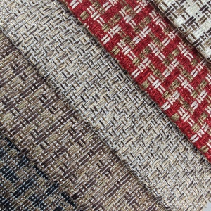 Tessuto personalizzato a strisce di lino in lino tessuto per divano in cotone traspirante Pongee ad alta solidità di colore tinta tinta unita Jacquard - Product Image 2