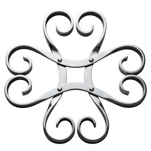 Salvamanteles de Acero Inoxidable con Forma de Flor, Resistente al Calor, Diseño de Espiral, Tapete para Mesa - Product Image 4