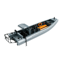 Bateau rapide en aluminium personnalisé de 11 mètres avec flottabilité en mousse de sécurité pour la surveillance et le sauvetage en eau douce et salée