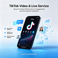Service de plateforme sociale TikTok : Support fiable pour la publication de vidéos, le streaming en direct et l'extension de l'audience mondiale