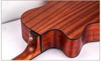 2023 New Acoustics Guitars 6 Strings Engraved Grape Sound Hole Design Built-in EQ Pickup Electric Guitar Aucoustic