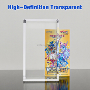 Étui de protection transparent moderne en acrylique pour cartes TCG, pour boîte de 10 boosters <span class=keywords><strong>Pokémon</strong></span> japonais avec couvercle magnétique sécurisé - Product Image 3