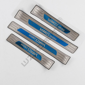 แผ่นกันรอยขอบประตูรถยนต์เหล็ก 4 ชิ้น สำหรับ <span class=keywords><strong>YARIS</strong></span> CROSS ปี <span class=keywords><strong>2022</strong></span> 2023 ป้องกันรอยขีดข่วน บริเวณขอบประตูหน้าและหลัง - Product Image 4